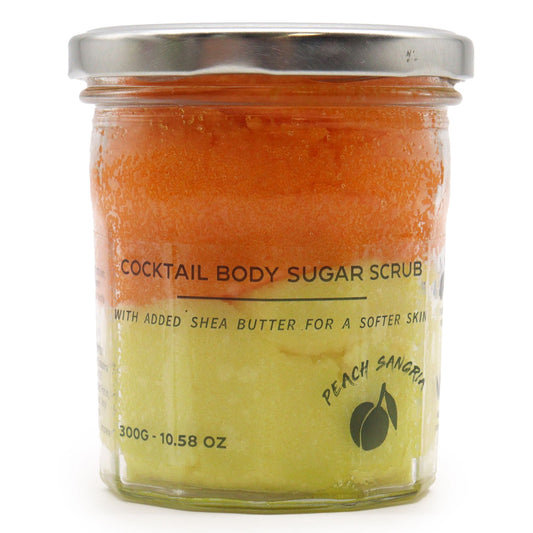 Scrub corpo allo zucchero profumato – Sangria alla pesca, 300 g