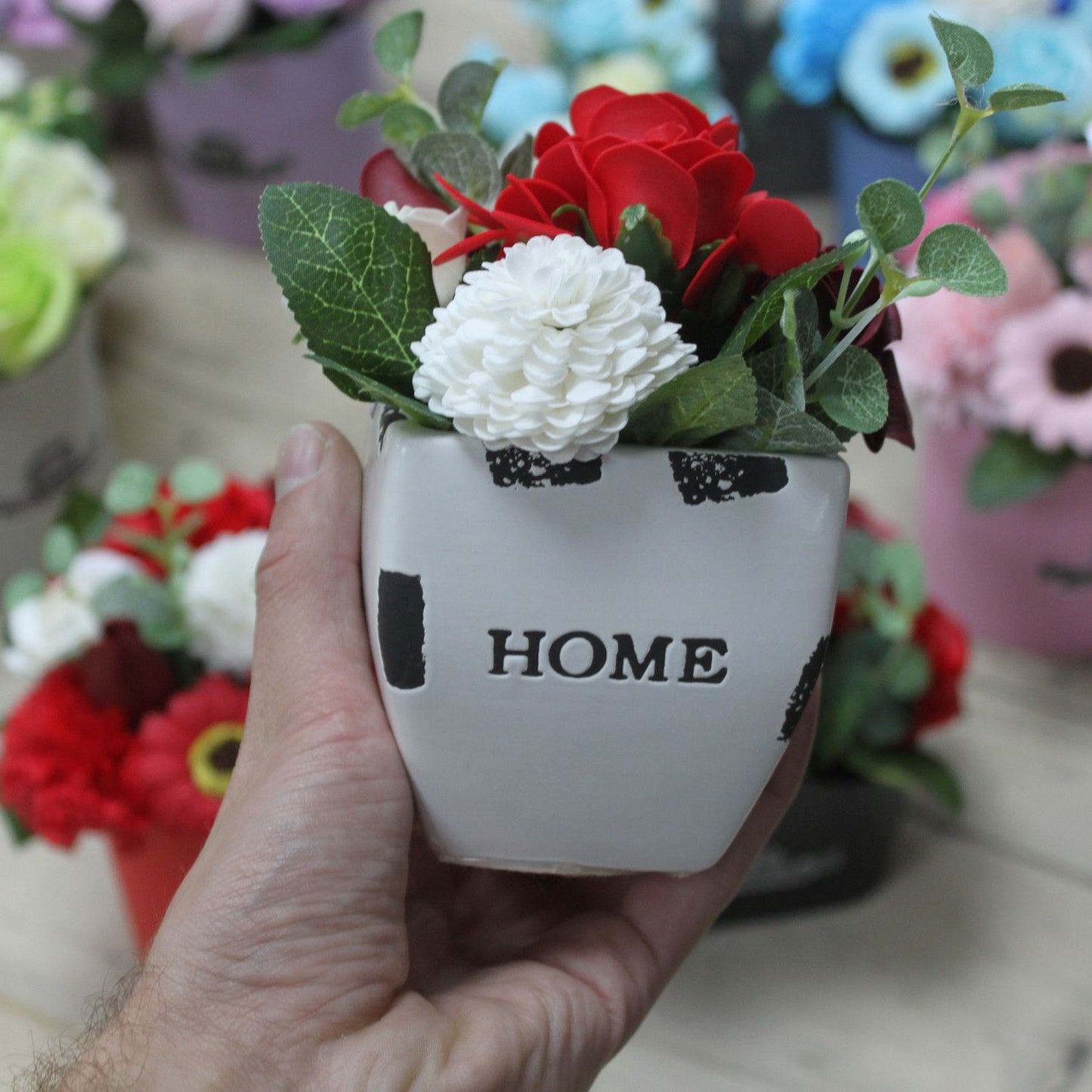 Bouquet Piccolo Vaso di Fiori - Lavanda Tenue
