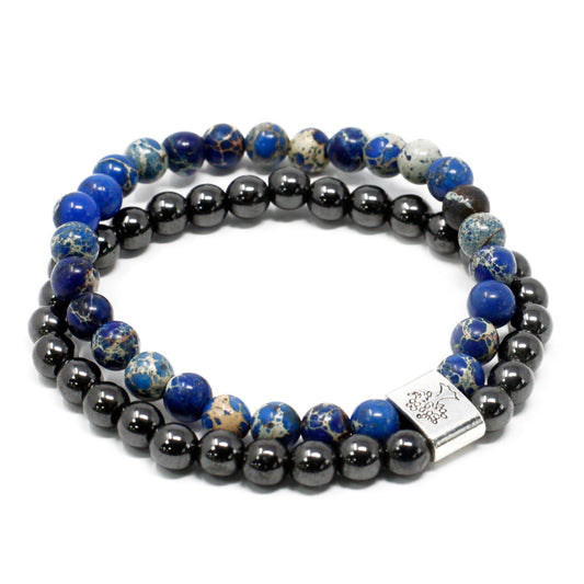 Bracciale magnetico con pietre preziose – sodalite
