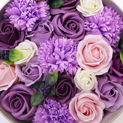Scatola rotonda - Lavanda, Rosa e Garofano