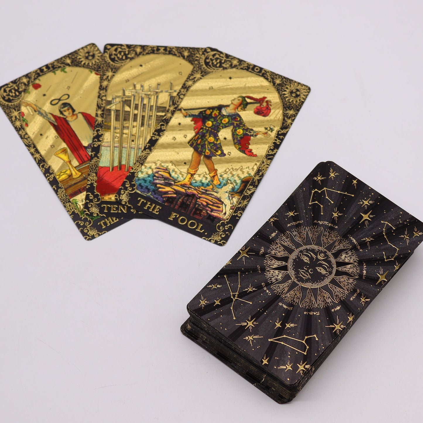 Tarocchi con lamina d'oro – Che la magia abbia inizio – confezione regalo