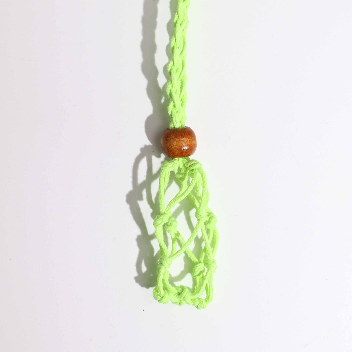 Collana con pietre preziose di cristallo, cordino da 45 cm/18 pollici - Verde