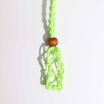 Collana con pietre preziose di cristallo, cordino da 45 cm/18 pollici - Verde