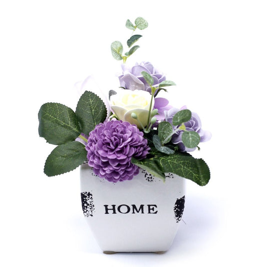 Bouquet Piccolo Vaso di Fiori - Lavanda Tenue