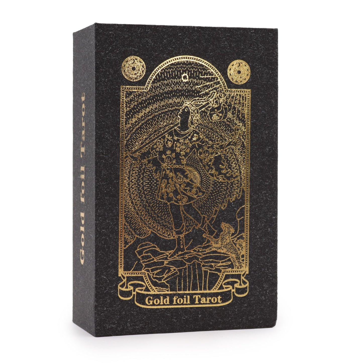 Set di tarocchi in lamina d'oro con libro - confezione regalo