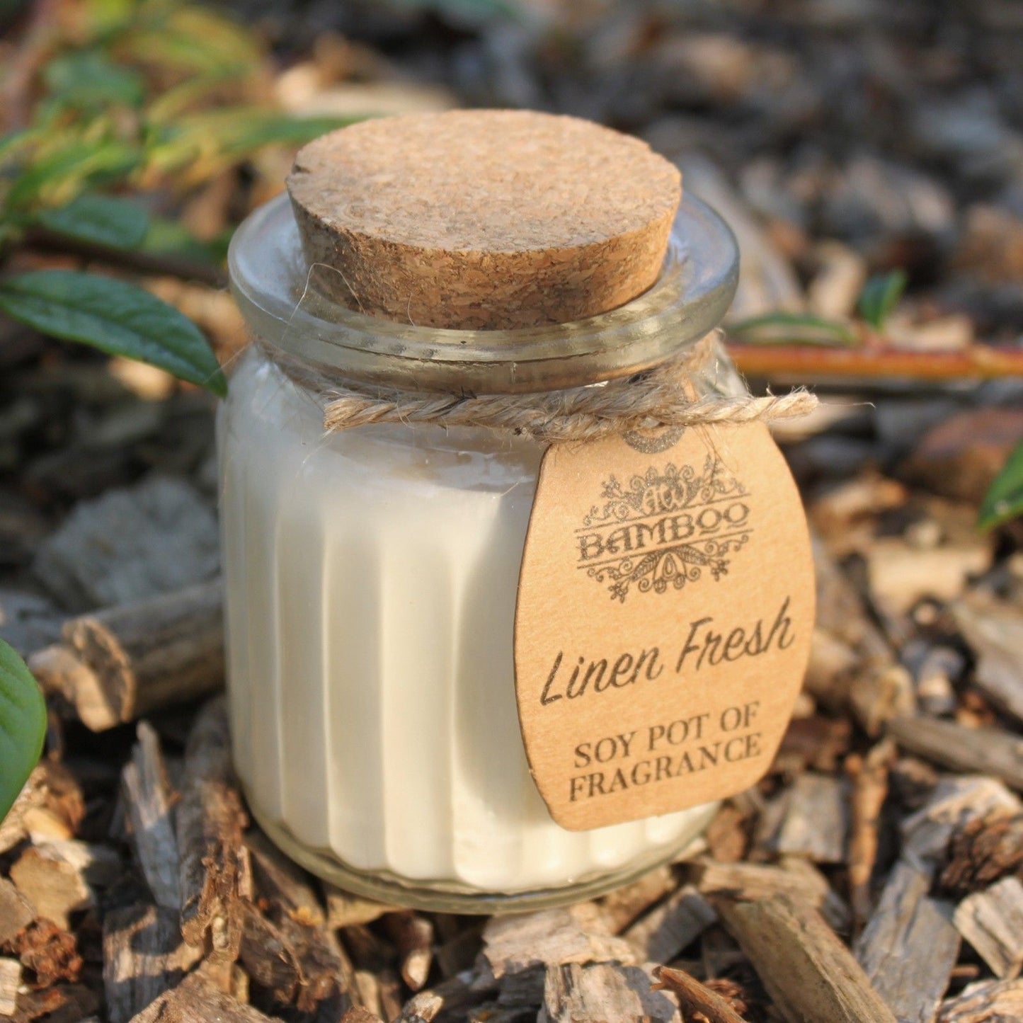 Candele profumate in vasetto di soia Linen Fresh