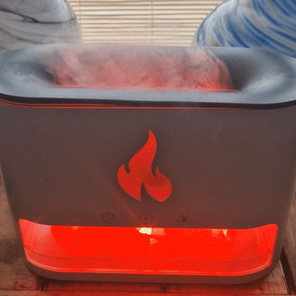 Diffusore di aromi Blaze - Camera di sale dell'Himalaya - USB-C - Effetto fiamma (sale incluso)