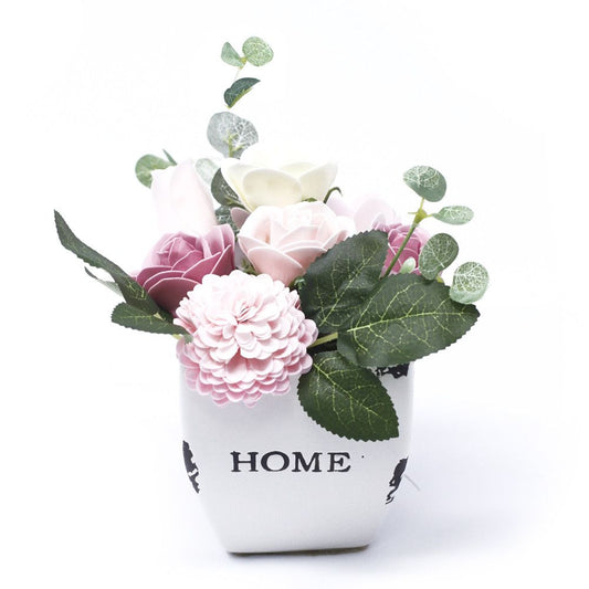 Bouquet Piccolo Vaso di Fiori - Rosa Pacifico