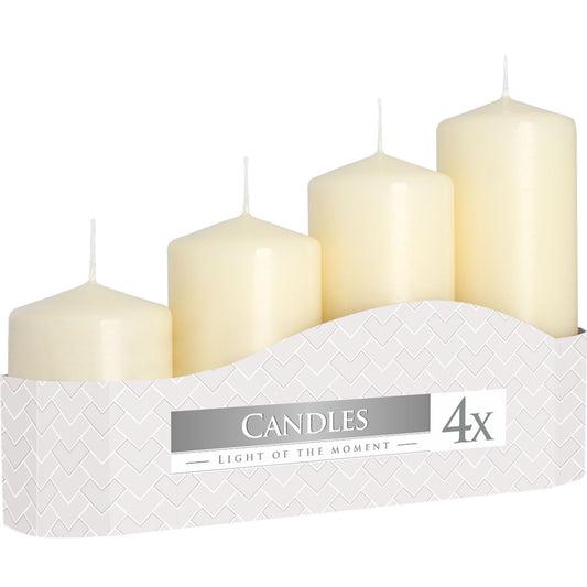 Set di candele da 50 mm (4 pezzi) – avorio