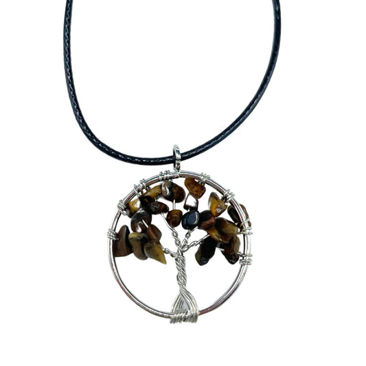 Ciondolo "Albero della vita" - occhio di tigre