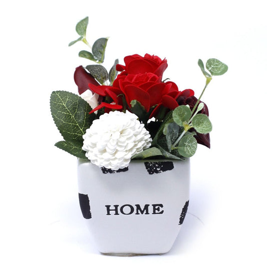 Bouquet Piccolo Vaso di Fiori - Rossi Ricchi