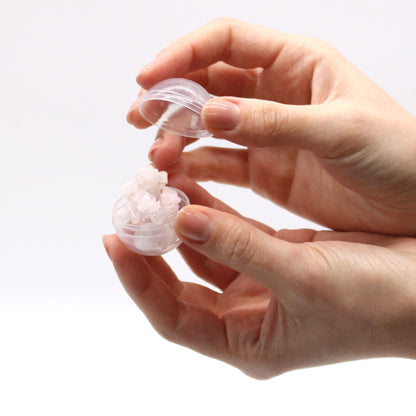 Bomba da bagno con braccialetto di quarzo rosa