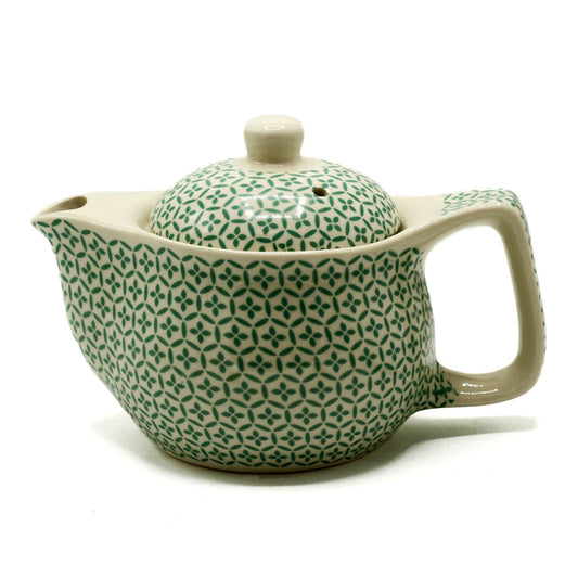 Piccola teiera per erbe aromatiche – Mosaico verde