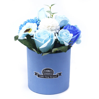 Bouquet piccolo regalo in vaso - Soothing Blues