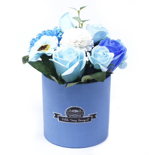 Bouquet piccolo regalo in vaso - Soothing Blues