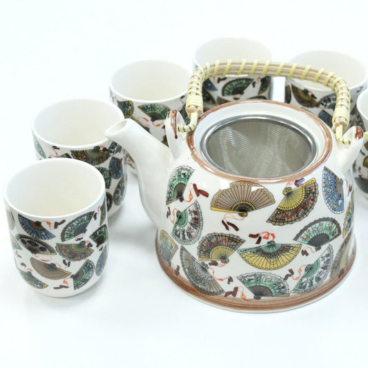 Set da tisana – ventagli cinesi