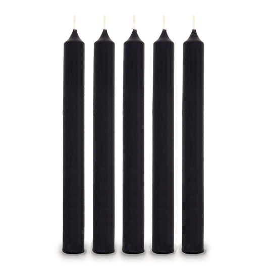 Candele da tavolo nere (100 pezzi)