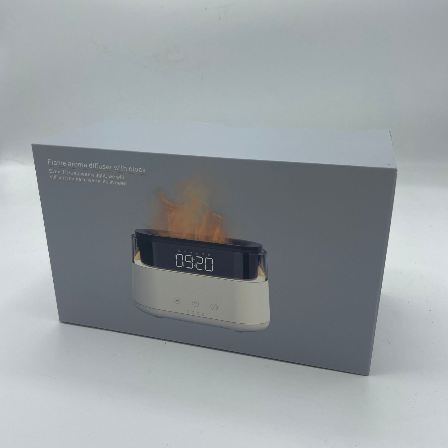 Diffusore di aromi moderno - Orologio a LED - USB-C - Effetto fiamma