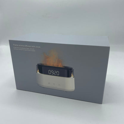Diffusore di aromi moderno - Orologio a LED - USB-C - Effetto fiamma