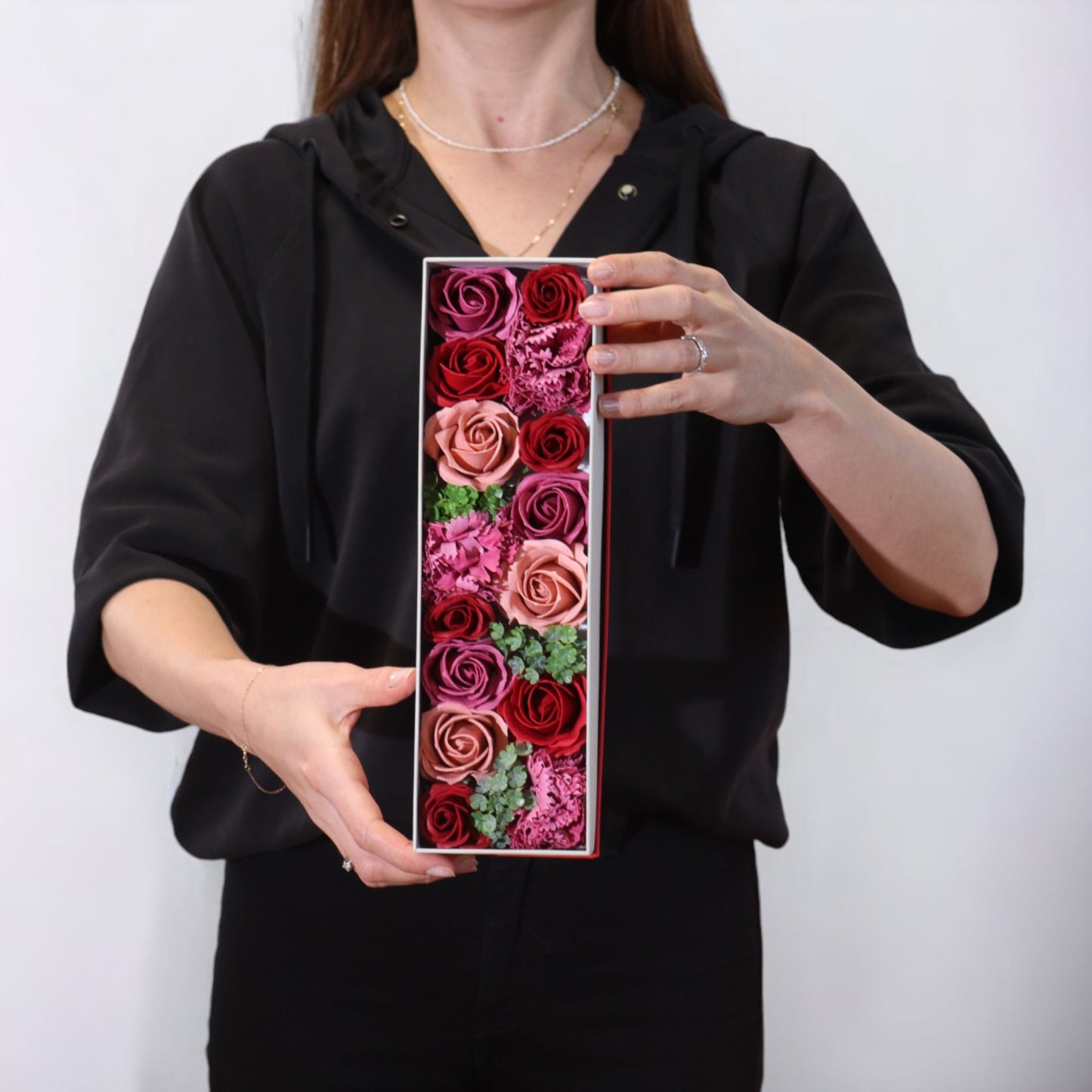 Scatola lunga - Rose vintage