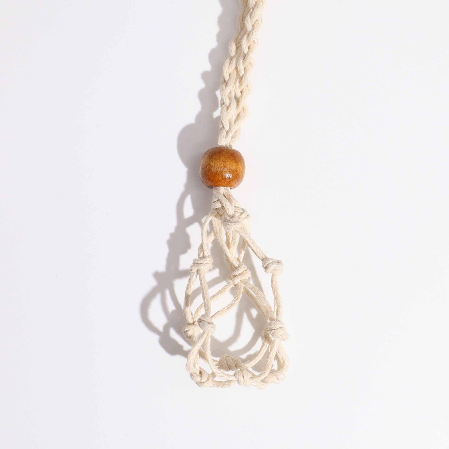 Collana con pietre preziose di cristallo, cordino da 45 cm/18 pollici - Naturale