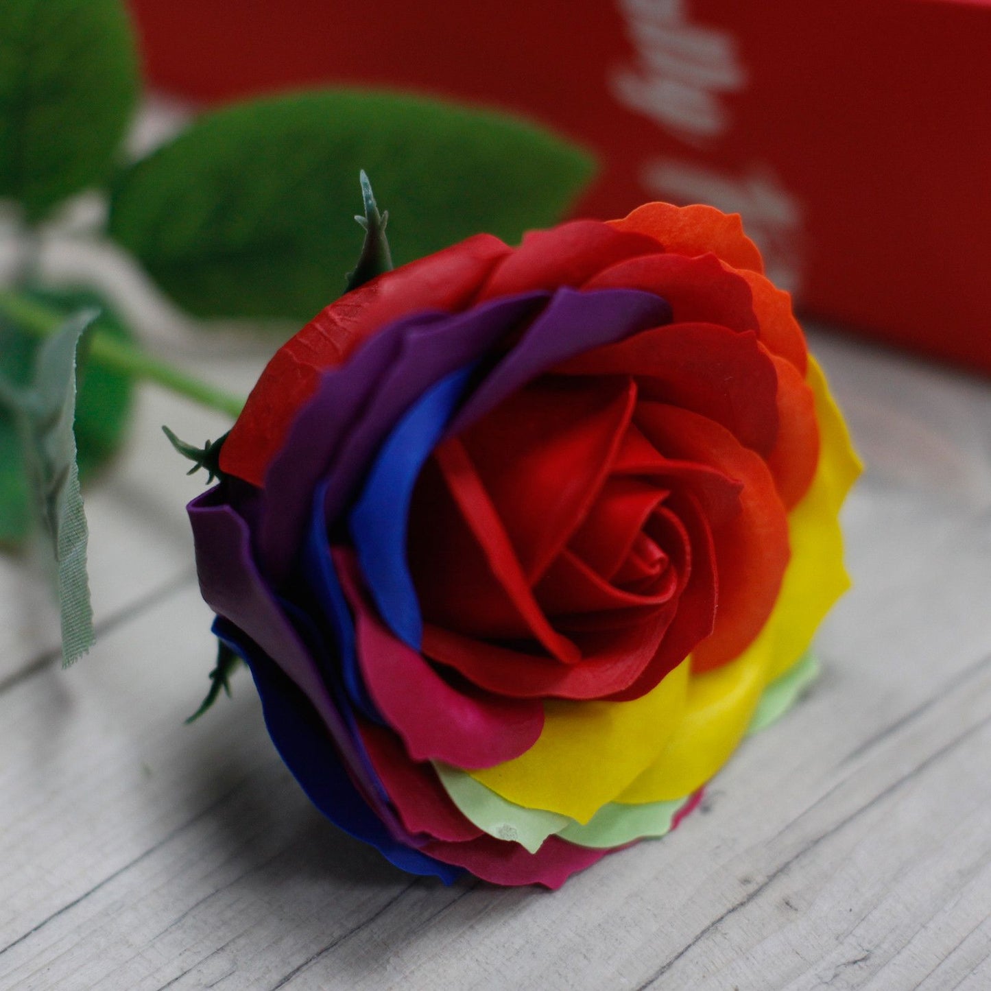 Fiore di sapone di lusso - Arcobaleno