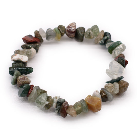 Bracciale con frammenti di pietra – agata muschiata