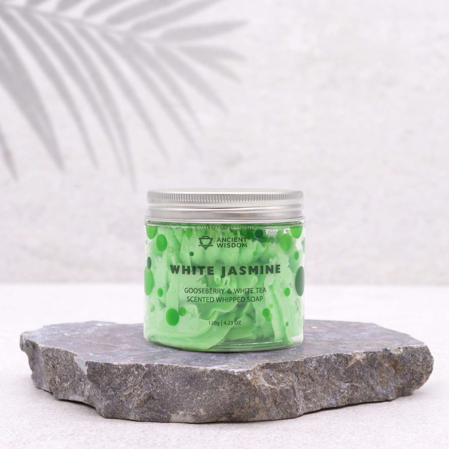 Sapone alla panna montata, uva spina e tè bianco, 120 g