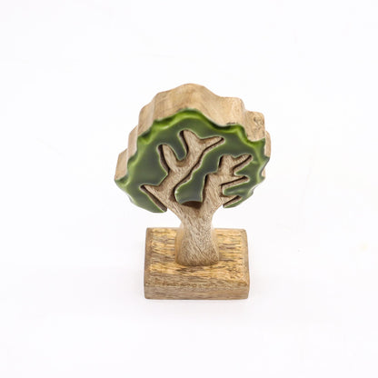 Albero 3D - Decorazione in legno 20x10cm