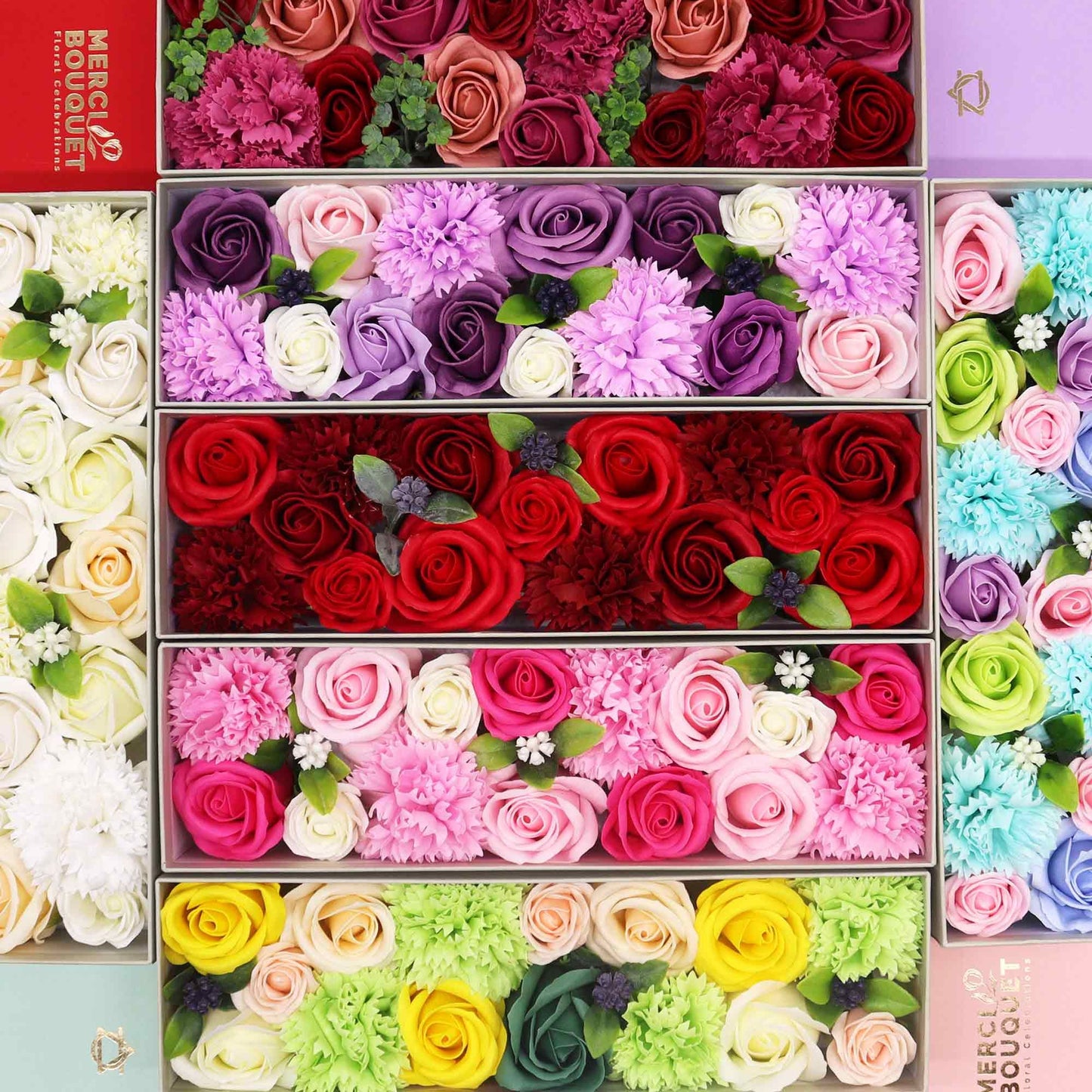 Scatola lunga - Rose vintage