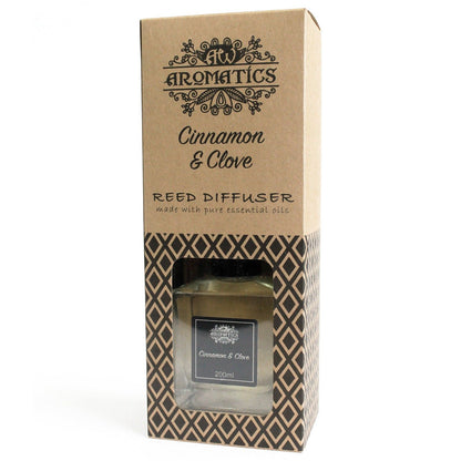 Diffusore di aromi con oli essenziali Cannella e Chiodi di Garofano 200 ml