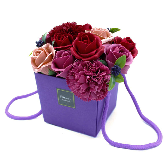 Bouquet di fiori di sapone - Giardino di fiori viola