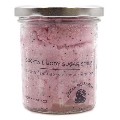 Scrub corpo allo zucchero con fragranza - Rum alla fragola 300 g