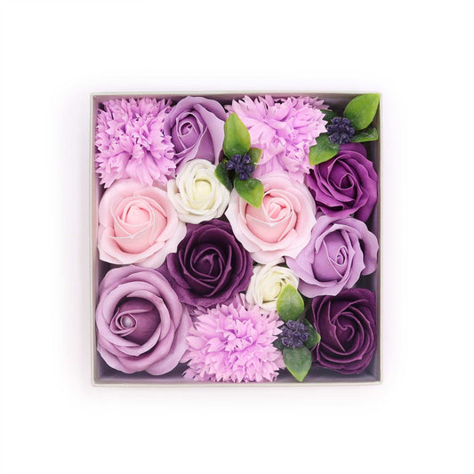 Scatola quadrata - Lavanda, Rosa e Garofano