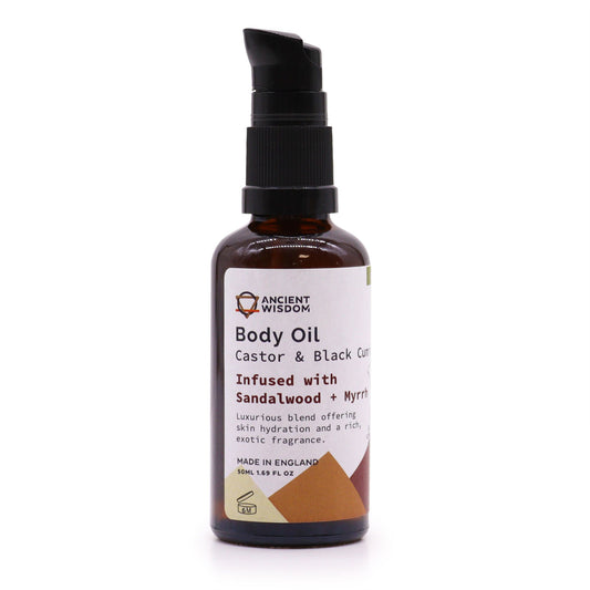Olio corpo biologico 50ml - sandalo e mirra