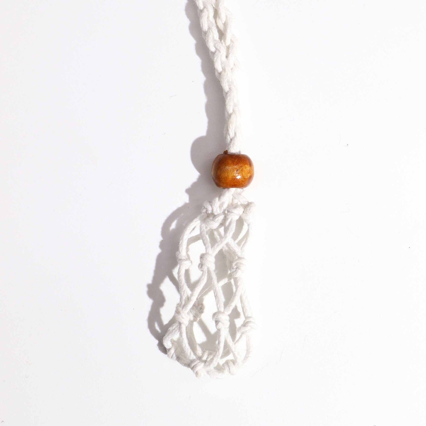 Collana con pietre preziose di cristallo, cordino da 45 cm/18 pollici - Bianco