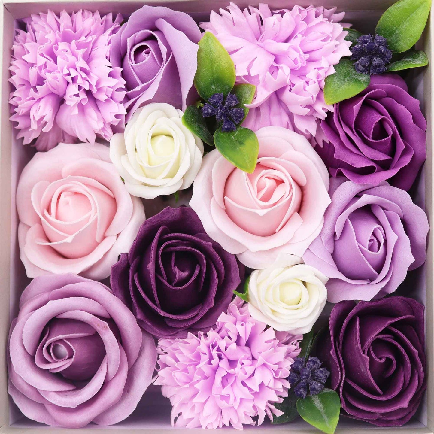 Scatola quadrata - Lavanda, Rosa e Garofano