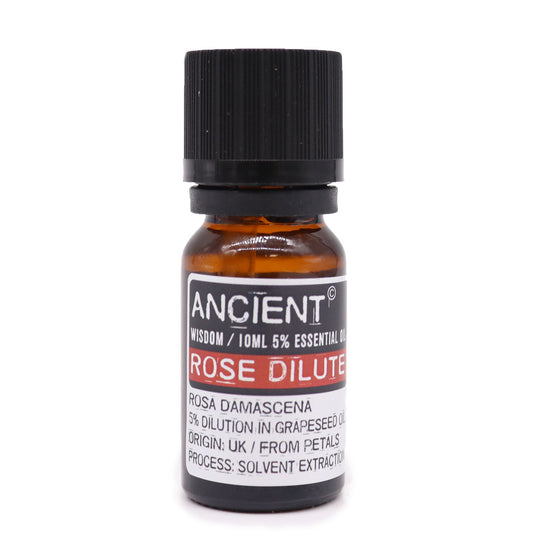 10 ml di olio essenziale di rosa (diluito)