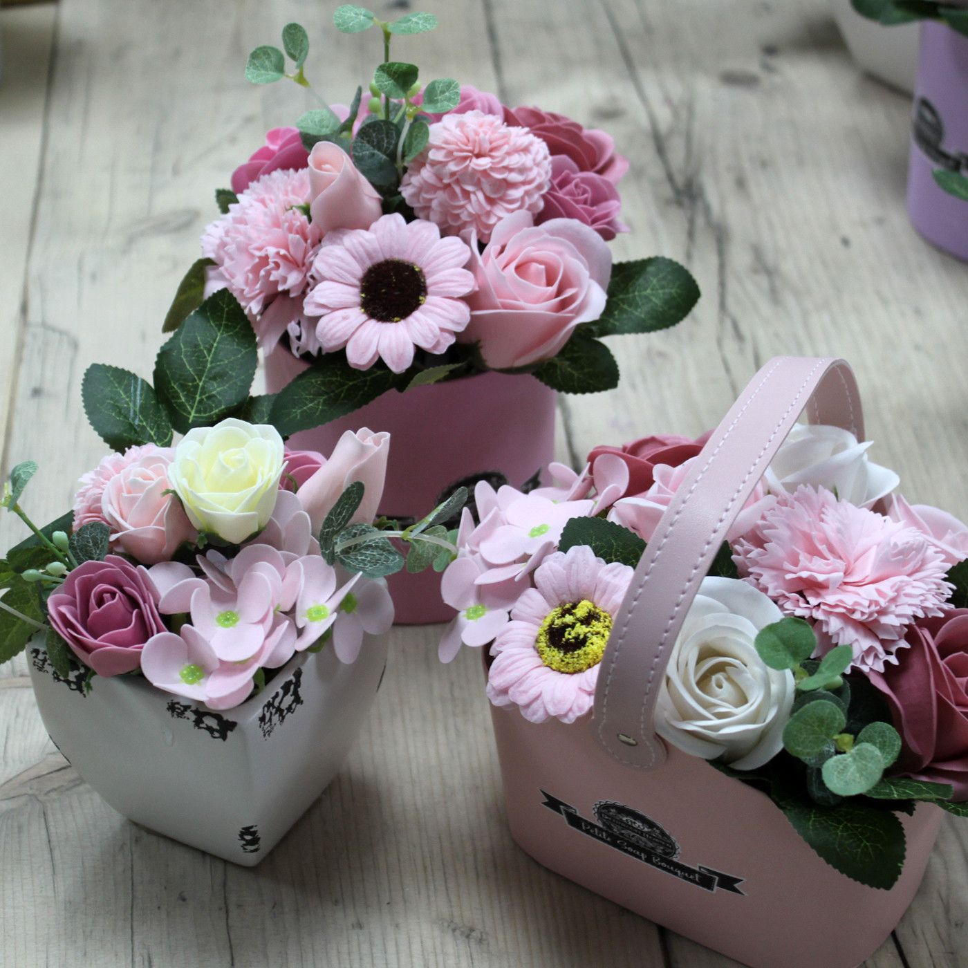 Bouquet Piccolo Vaso di Fiori - Rosa Pacifico