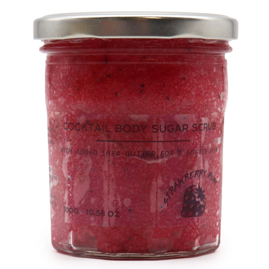 Scrub corpo allo zucchero con fragranza - Rum alla fragola 300 g