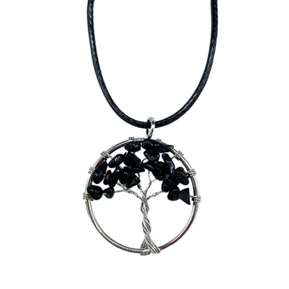 Ciondolo "Albero della vita" - agata nera