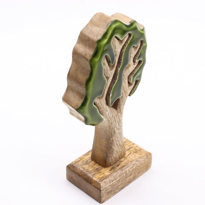 Albero 3D - Decorazione in legno 20x10cm