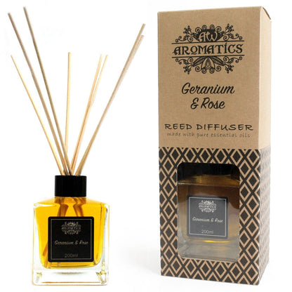 Diffusore di aromi con oli essenziali Geranio e Rosa 200 ml