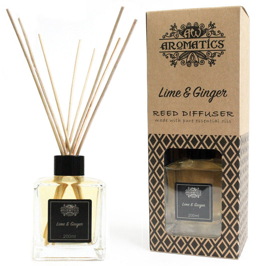 Diffusore di aromi con oli essenziali Lime &amp; Zenzero 200 ml