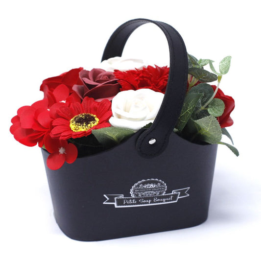 Bouquet Petite Basket - Rossi intensi