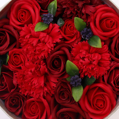 Scatola rotonda - Rose rosse classiche