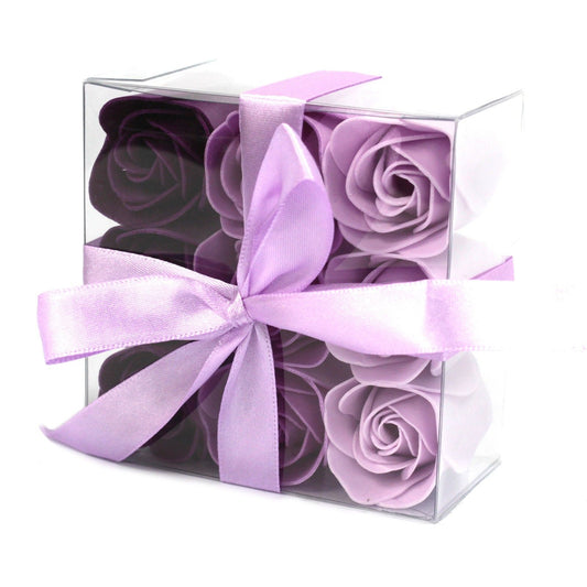 Set di 9 fiori di sapone - Rose di lavanda