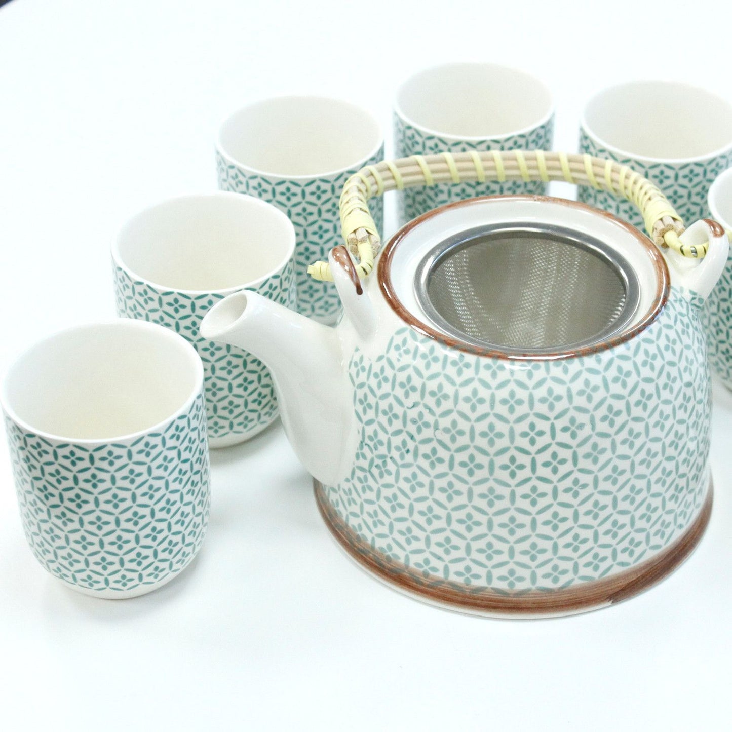 Set da tisana – Mosaico verde
