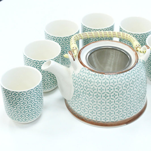 Set da tisana – Mosaico verde