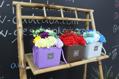 Bouquet di fiori di sapone - Matrimonio blu - SPECIALE